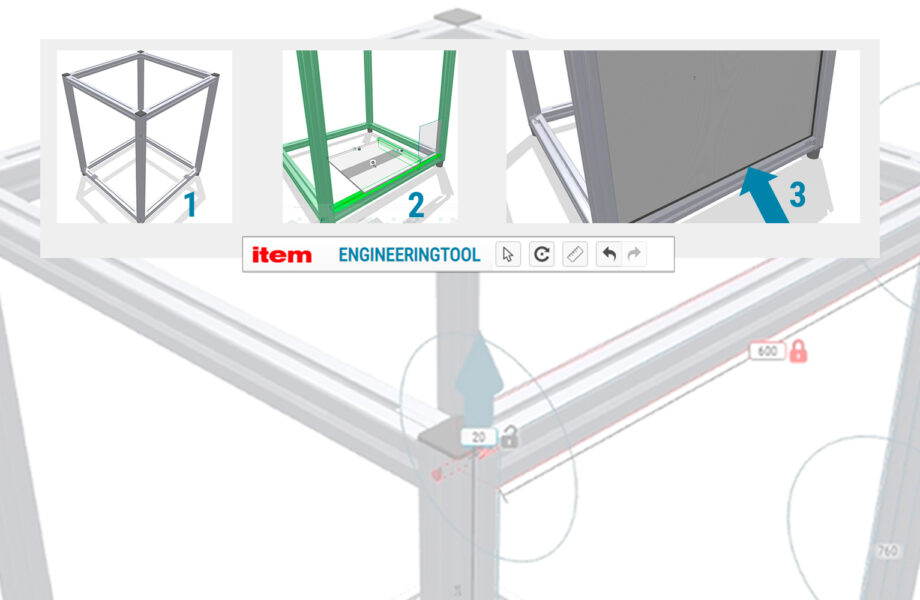 item Engineeringtool: Flächen in der Nut befestigen