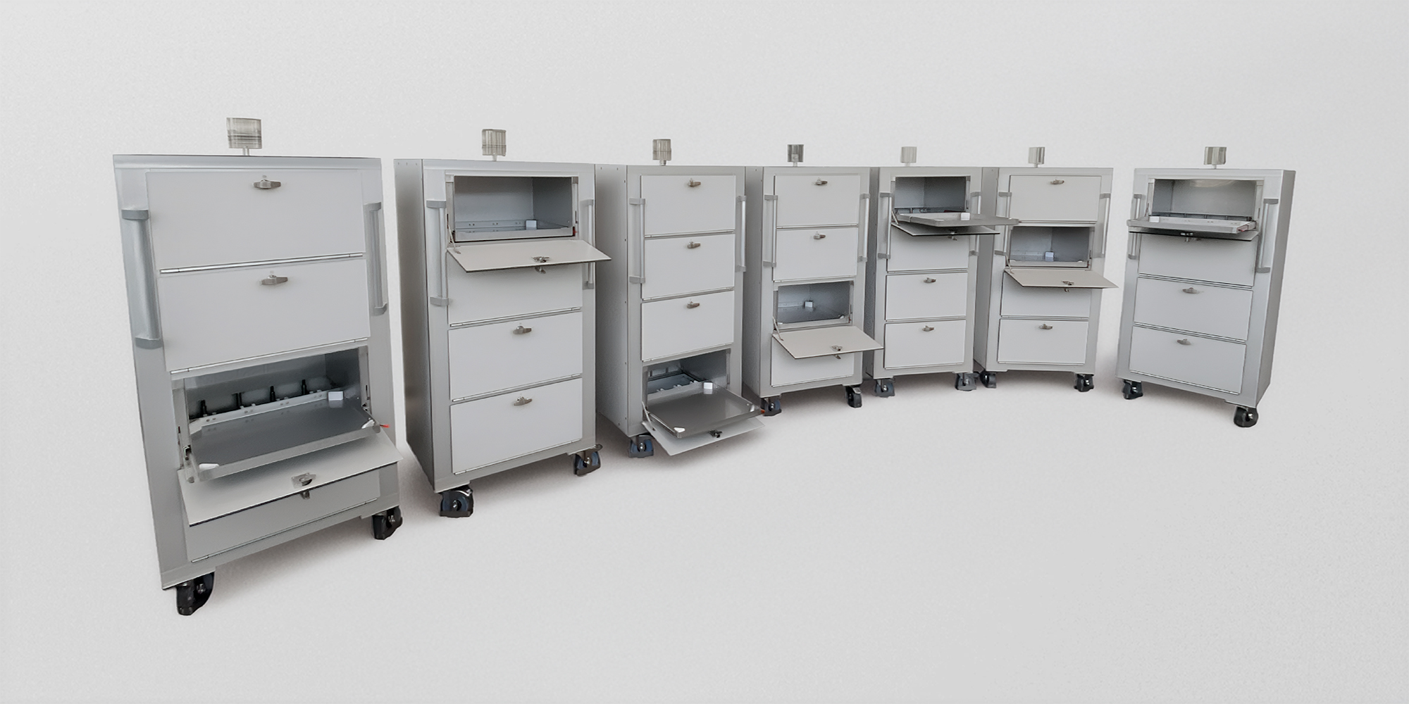 Reinraumtaugliche Transportwagen für die Optikindustrie